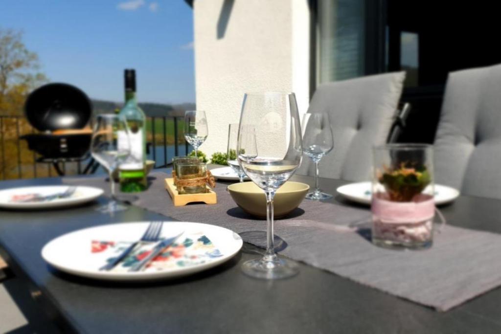 Diemelblick Acht - Ferienhaus Fuer 6 Personen Mit Sauna, Garten Und Dachterrasse Mit Panoramablick Heringhausen Esterno foto